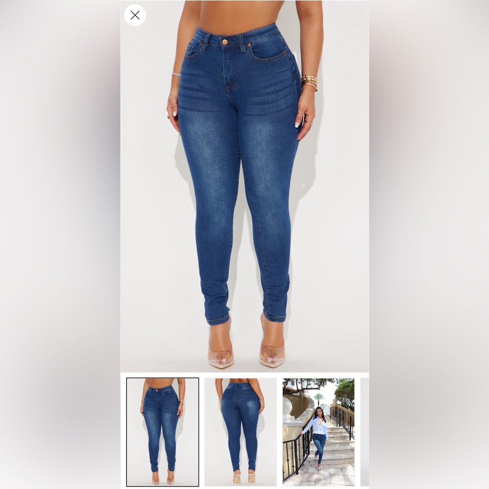 Women's Blue Skinny Jeans